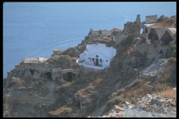 227058 Island Of Santorini A4 Photo Print