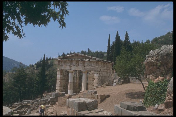 227064 Treasury Of The Athenians, Delphi A4 Photo Print
