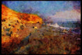 227077 Kalamaki, Southern Crete A4 Limited Edition Watercolour Print