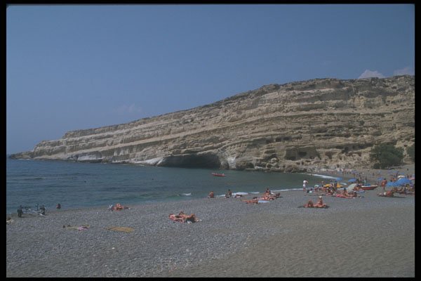 227078 Matala, Southern Crete A4 Photo Print