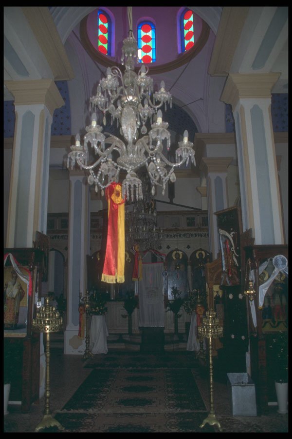 227079 Church Interior, Island Of Crete A4 Photo Print
