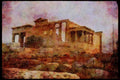 227084 Erechtheion, The Acropolis, Athens A4 Limited Edition Watercolour Print