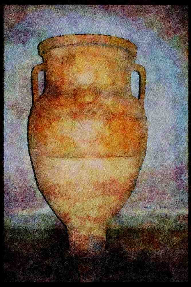 227092 Vase, Athens A4 Limited Edition Watercolour Print