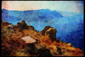227099 Santorini A4 Limited Edition Watercolour Print