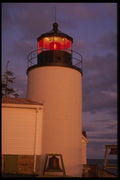 228001 Lighthouse At Sunset, Bass Harbor Head A4 Photo Print