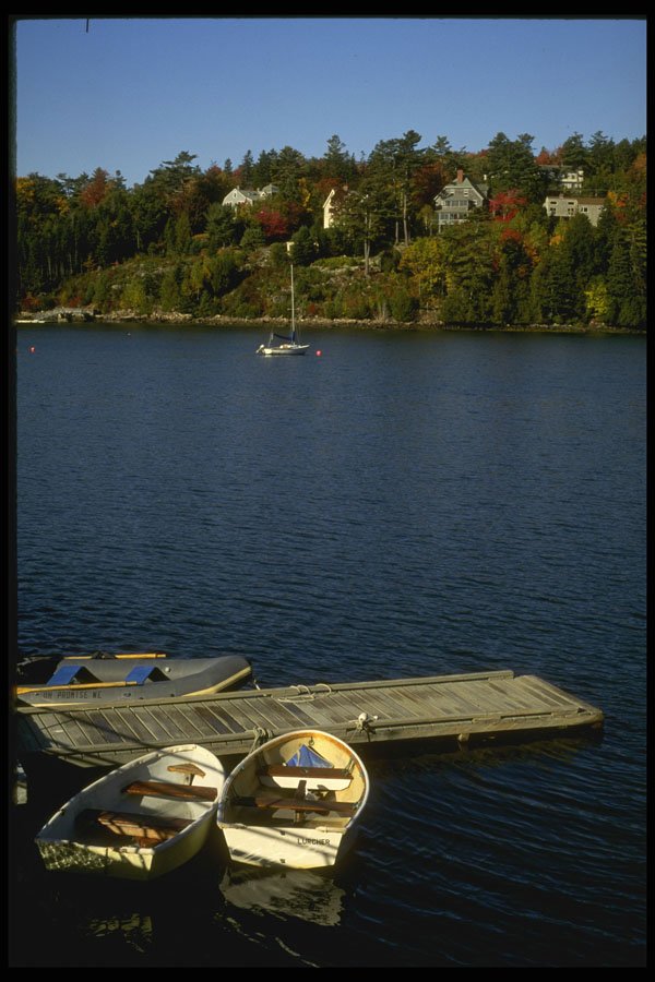228007 Rowboats At Northeast Harbor A4 Photo Print