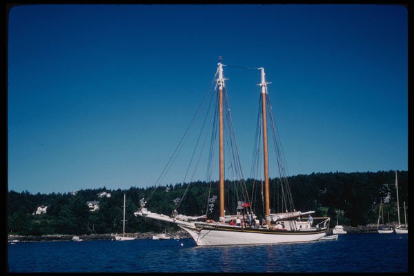 228011 Two Masted Coastal Schooner A4 Photo Print