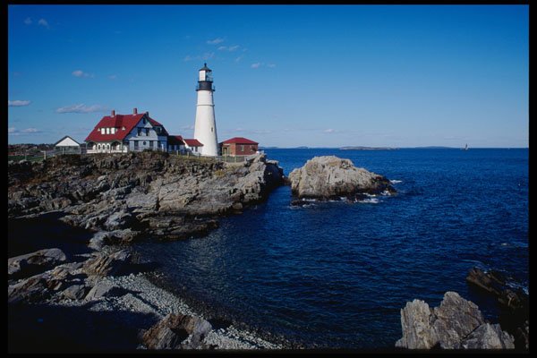 228038 Portland Head Lighthouse A4 Photo Print