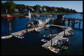 228050 Dorys Moored At Piers In York Harbor A4 Photo Print