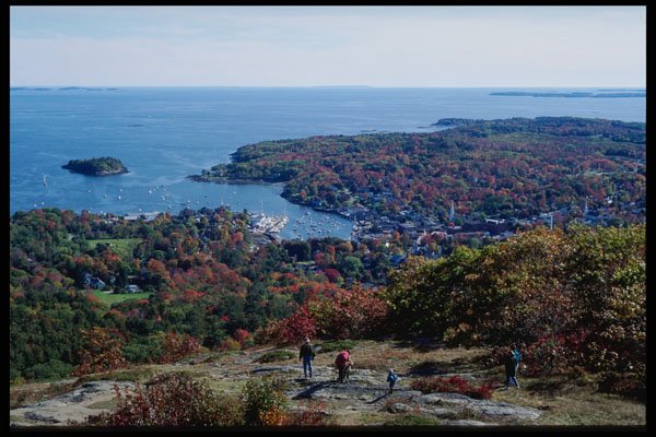 228065 Overlooking Camden From Mt.Battie A4 Photo Print