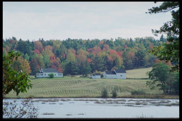 228077 White Farm House, Damariscotta A4 Photo Print