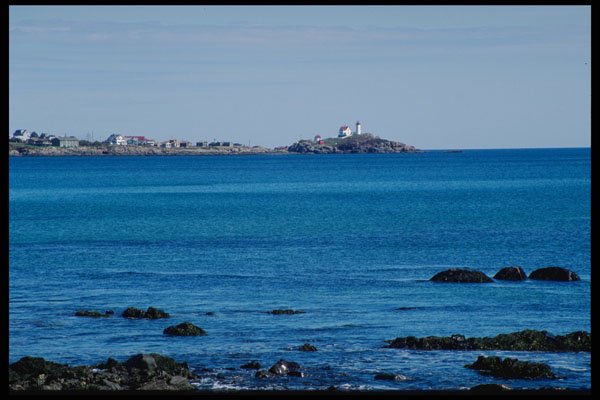 228083 Cape Neddick Lighhouse From York Beach A4 Photo Print