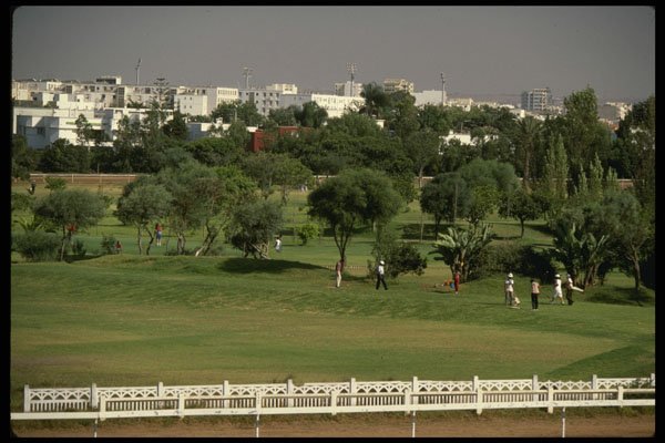 229015 The Center Of Casablanca's Race Track Is A Public Golf Course A4 Photo Print