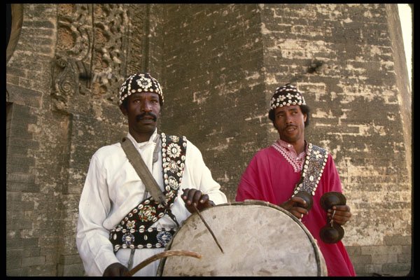 229036 Wandering Musicians At Rabat's Fortress Park A4 Photo Print