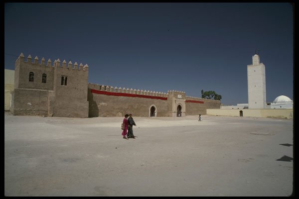 229042 Walled City And Minaret Tower, Sidi el Aida A4 Photo Print