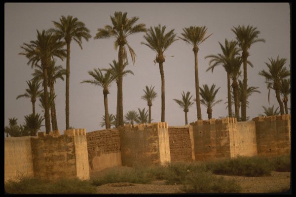 229057 Ancient Walls Surround Marrakesh, Former Moroccan Capital A4 Photo Print