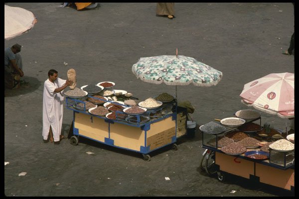 229067 Spice Seller, Djemaa el Fna Square, Marrakesh A4 Photo Print