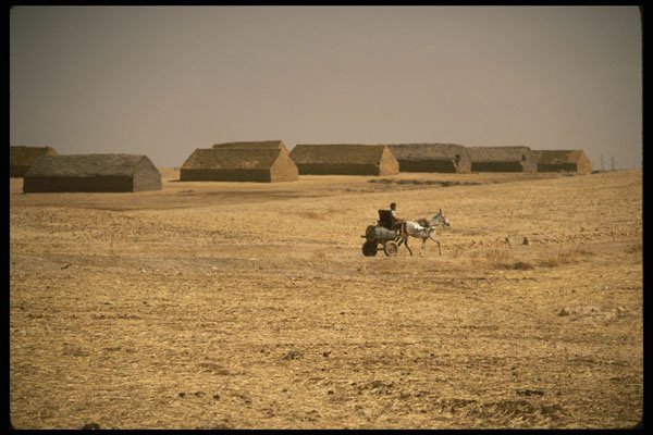 229074 Hay Storage Marrakesh Countryside A4 Photo Print