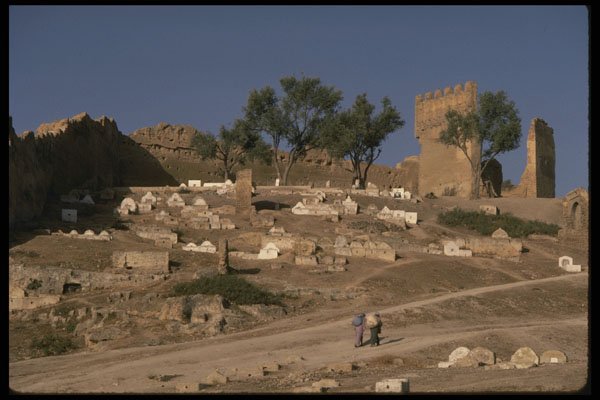 229076 Fortress Remnants And Graveyard Above Fez A4 Photo Print