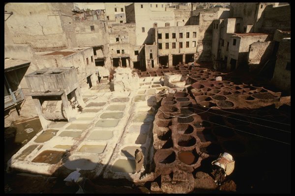 229082 The Famous Tannery Vats Of Fez A4 Photo Print