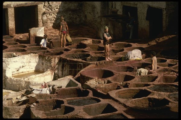229083 Animals Skins Have Been Processed Since Fez Founding In 808 A4 Photo Print