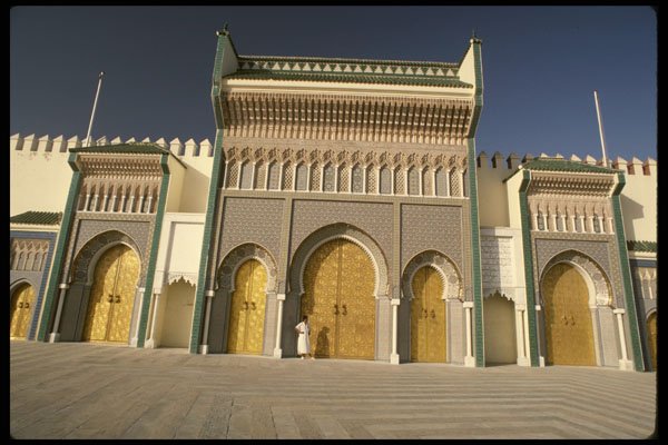 229086 Ornate Entrance To Royal Palace, Fez A4 Photo Print