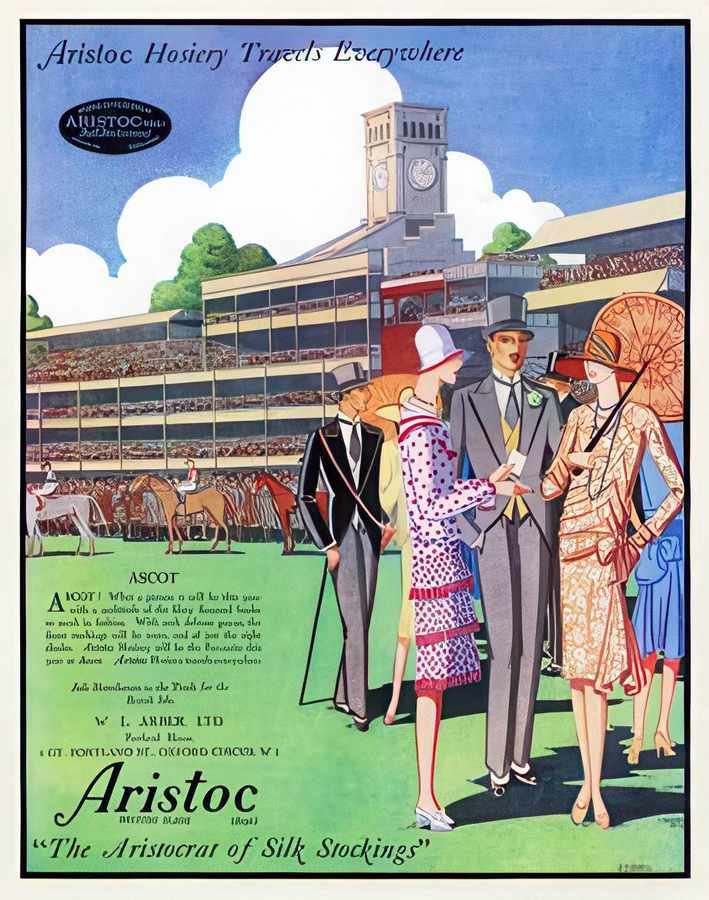 23 Aristoc at Ascot Vintage Advert A4 Photo Print