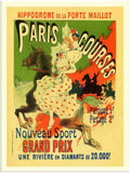 23 paris courses jules cheret 1890 2 Vintage Advert A4 Photo Print