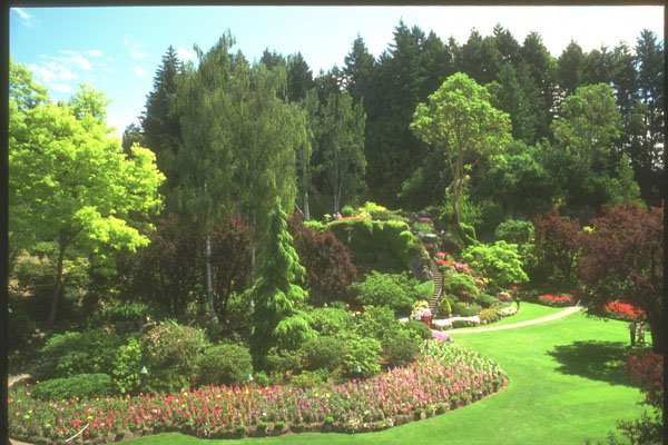 230002 Butchart Gardens, Victoria, British Columbia A4 Photo Print