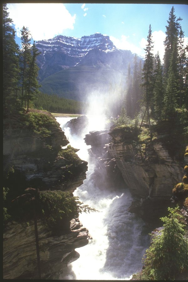230020 Athabasca Falls, Alberta A4 Photo Print