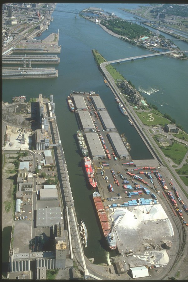 230060 Montreal, View Of The Port, Quebec A4 Photo Print