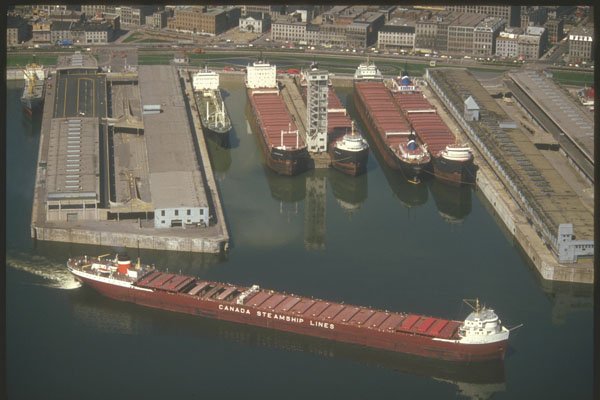 230067 Port Of Montreal, Canada Steamship Lines, Quebec A4 Photo Print
