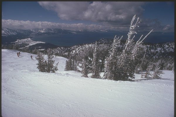 230072 Winter Snowscape, Mount Tremblant, Quebec A4 Photo Print