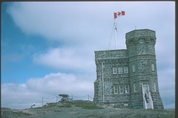 230096 Signal Hill Monument To Marconi, Newfoundland A4 Photo Print