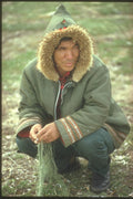 230098 Inuit Fisherman With Nets, Northwest Territories A4 Photo Print