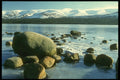 231011 Scenic View Of Lake And Mountains A4 Photo Print