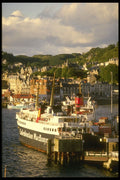 231040 Cal Mac Ferry, Oban A4 Photo Print