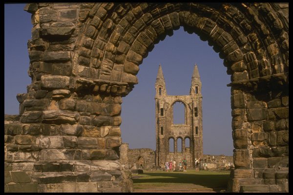 231087 St. Andrews Cathedral Ruins A4 Photo Print