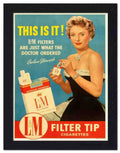2316E barbara stanwyck cigarette advert 2 Vintage Advert A4 Photo Print