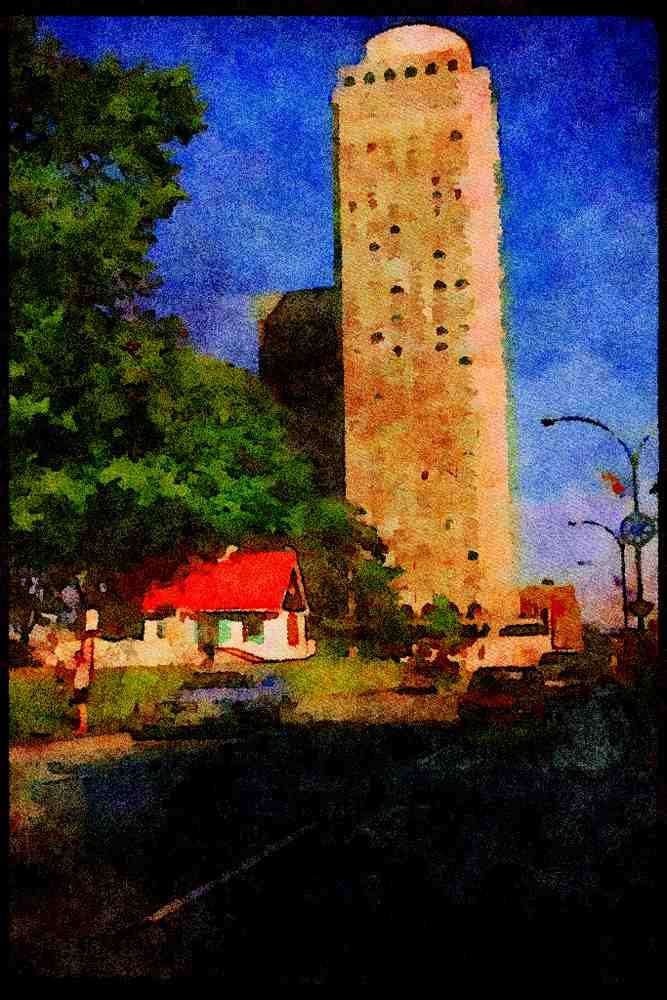 232000 Chateau Champlain A4 Limited Edition Watercolour Print