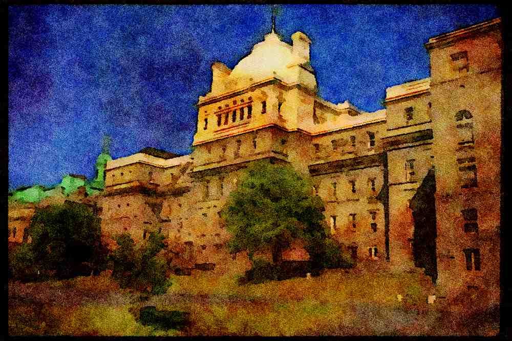 232001 Palais De Justice A4 Limited Edition Watercolour Print