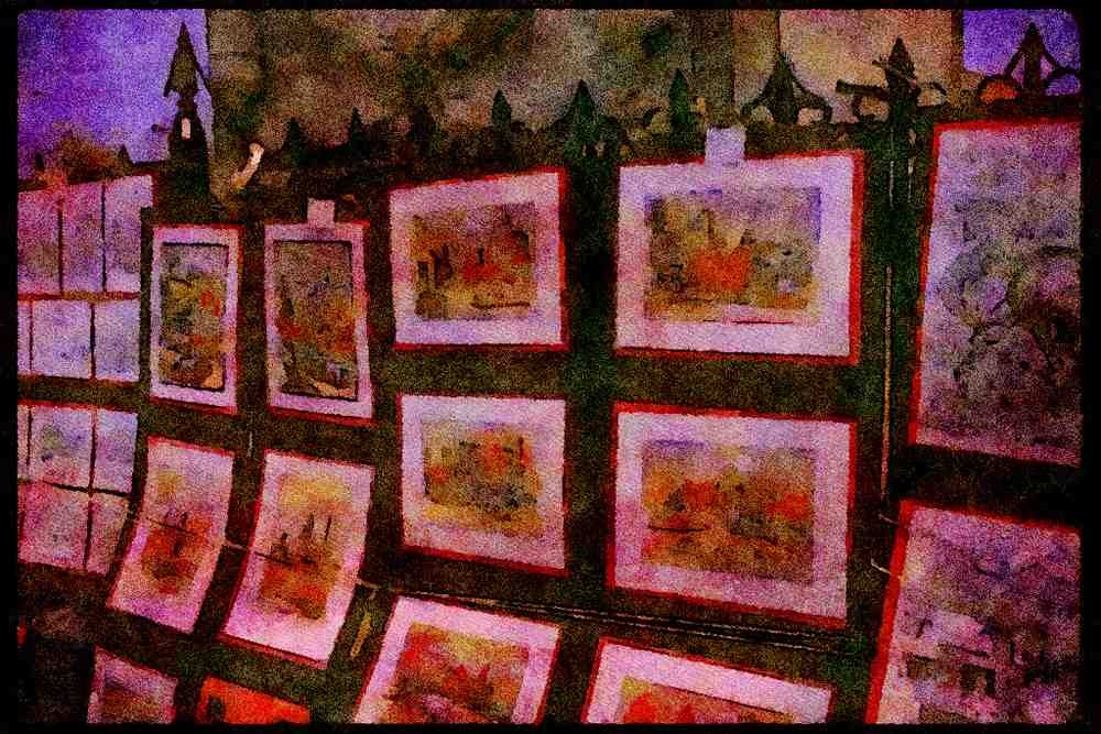 232003 Artists, Place Jacques Cartier A4 Limited Edition Watercolour Print