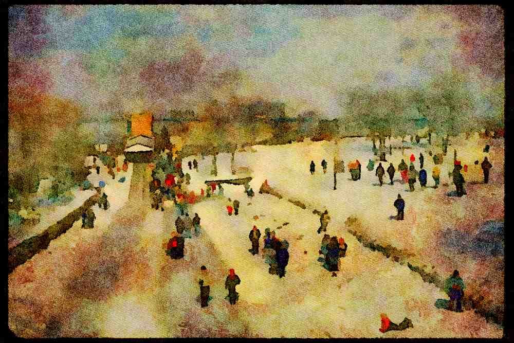 232009 Winter Carnival, Montreal A4 Limited Edition Watercolour Print