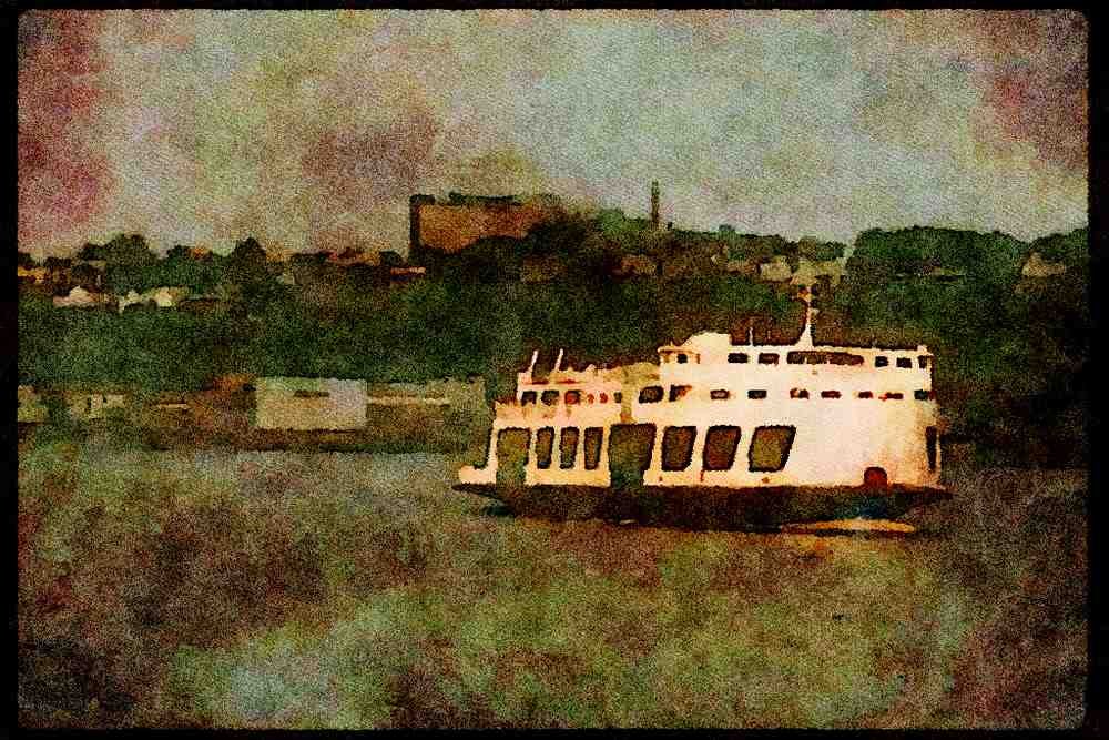 232017 Passenger And Car Ferry, Quebec City A4 Limited Edition Watercolour Print