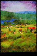 232029 Black Lake A4 Limited Edition Watercolour Print