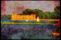 232034 Chambly Fort, Richelieu River A4 Limited Edition Watercolour Print