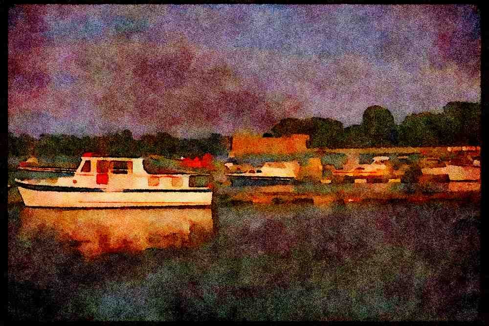 232035 Chambly Fort, Richelieu River A4 Limited Edition Watercolour Print