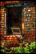 232039 Mill Workers' Houses (collapsed), Val Jalbert A4 Limited Edition Watercolour Print