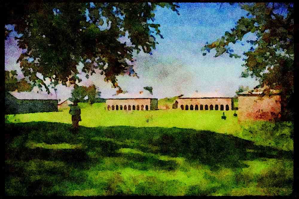 232042 Fort Lennox A4 Limited Edition Watercolour Print