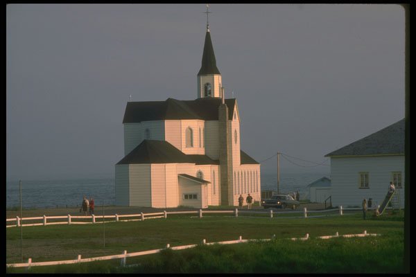 232044 Church At Riviere Au Tonnere, North Shore A4 Photo Print